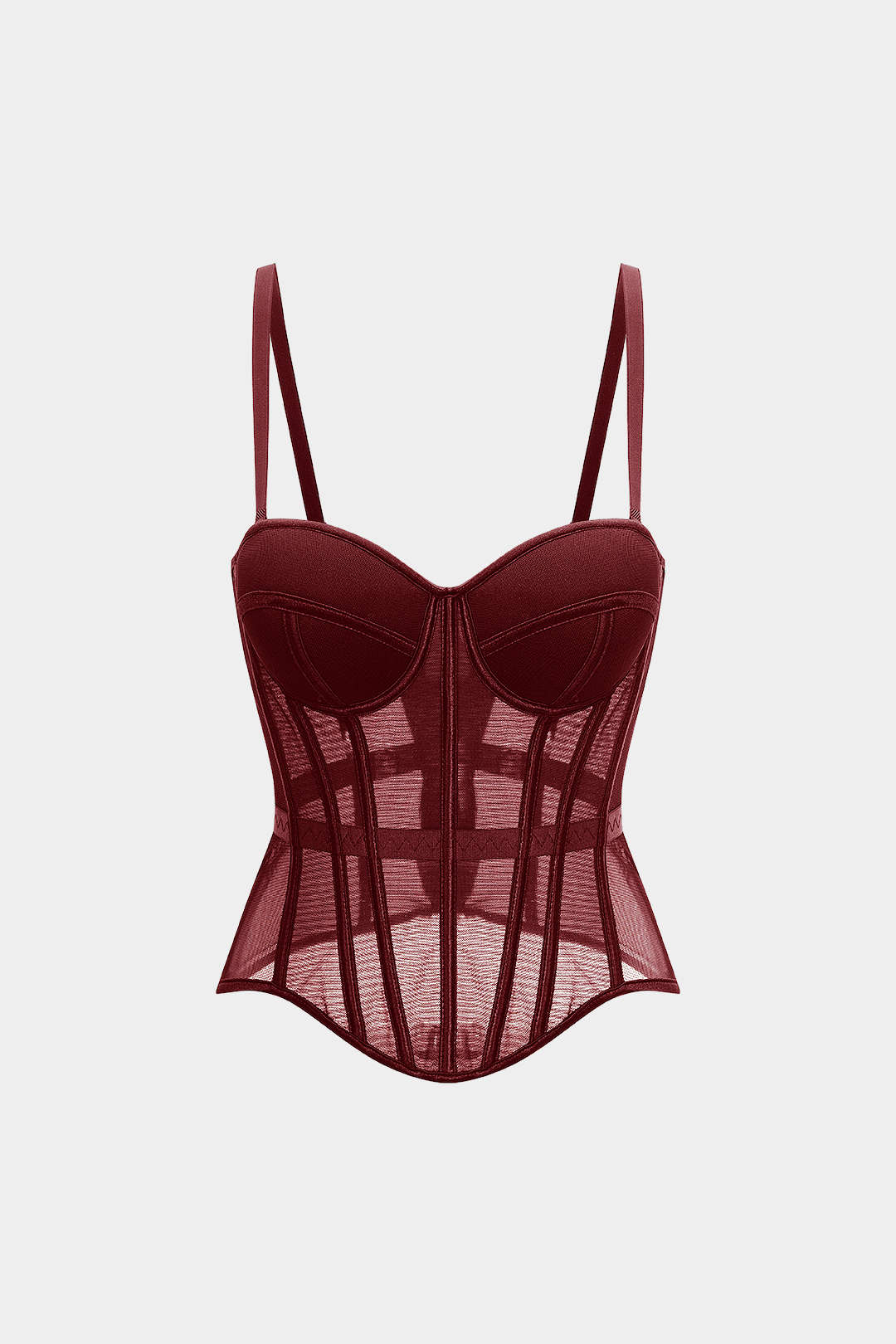 Corsé Bustier de Malla Top Cami
