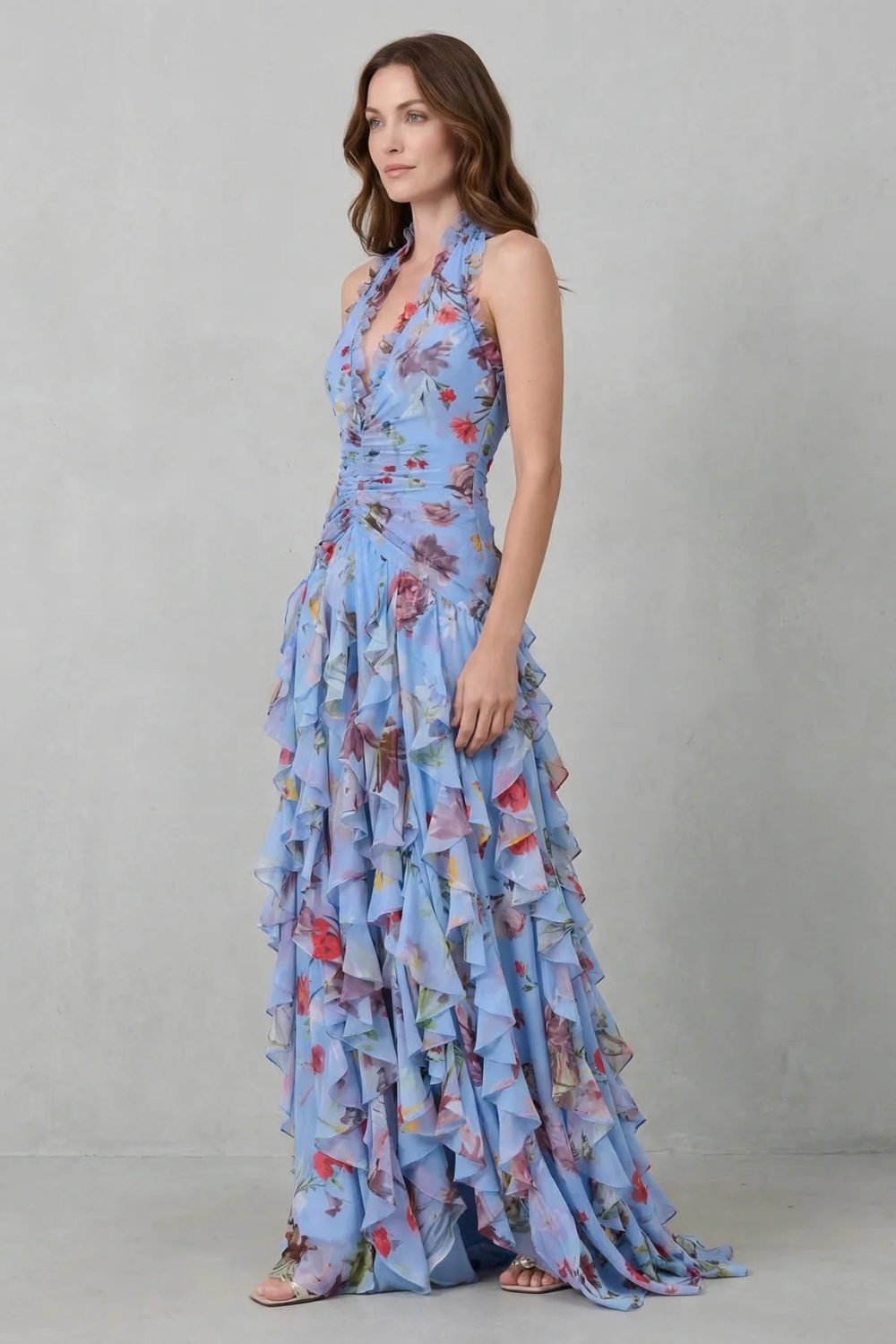 katerin | Vestido largo tipo halter