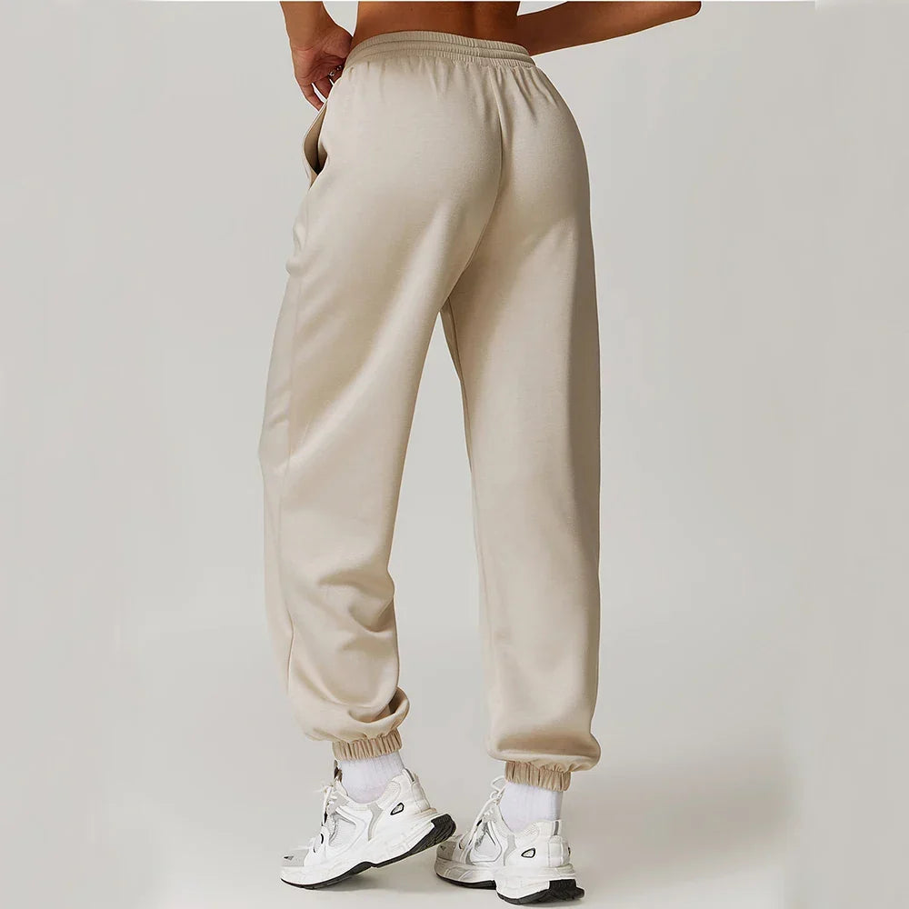 Pantalones de chándal de algodón violetas