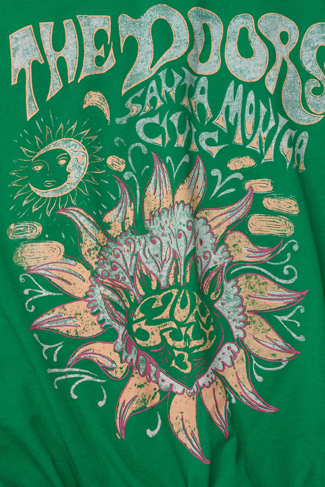 Camiseta de Manga Corta Anudada con Dobladillo de Estampado Floral