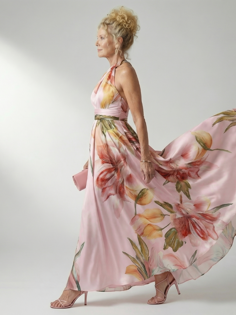 Amanda | Vestido largo floral ligero