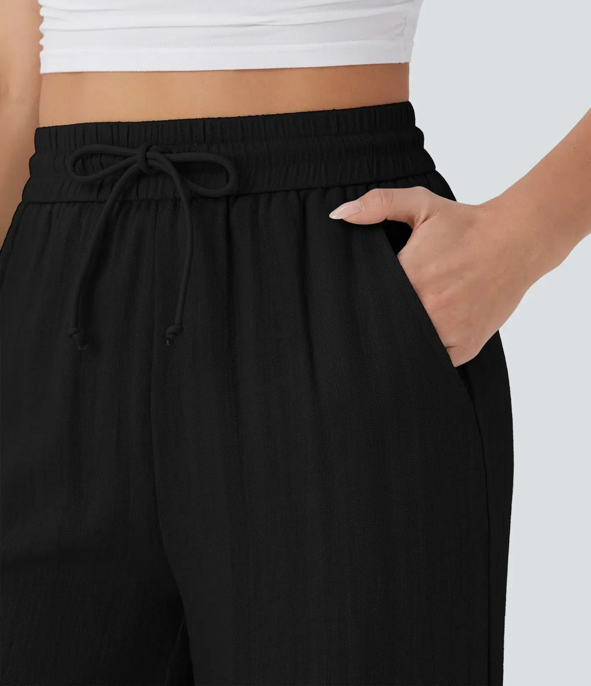 Sarah – Pantalones de pernera ancha y estilo desenfadado