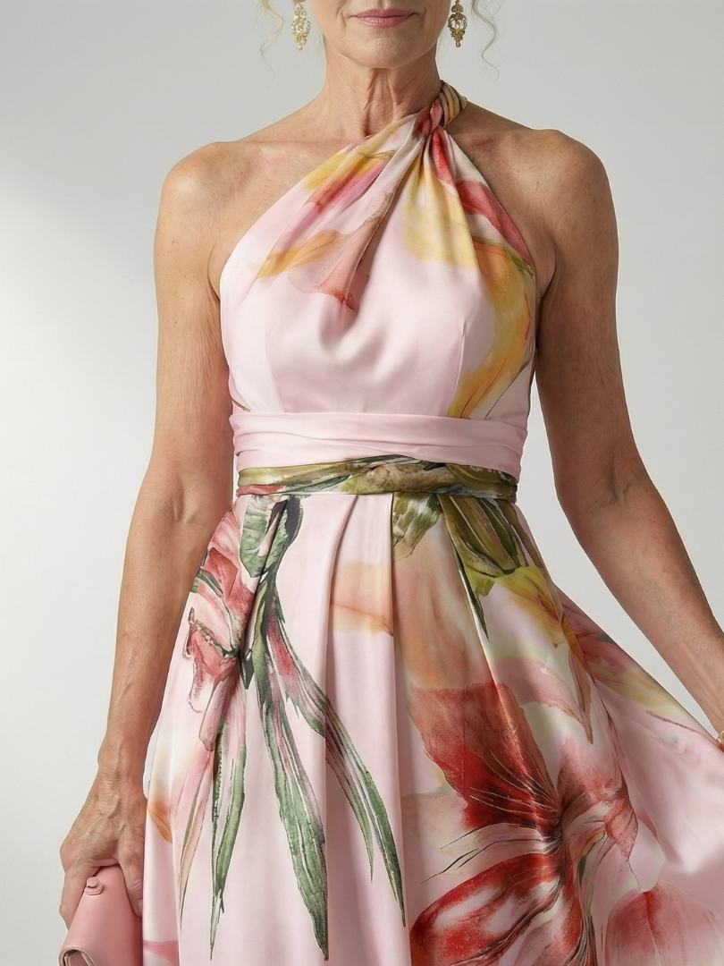 Amanda | Vestido largo floral ligero