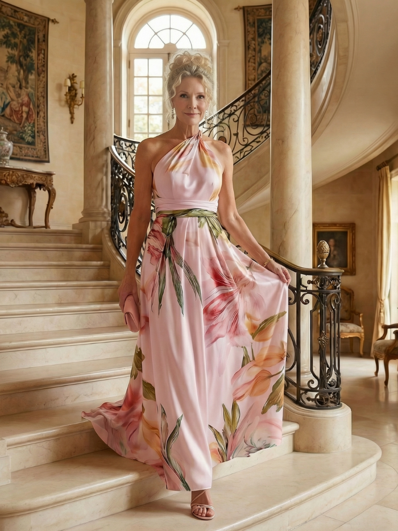Amanda | Vestido largo floral ligero