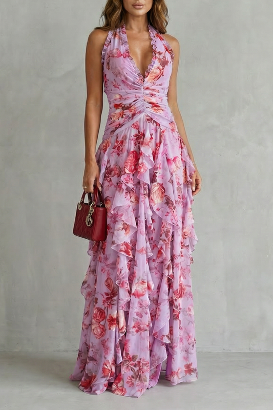 katerin | Vestido largo tipo halter