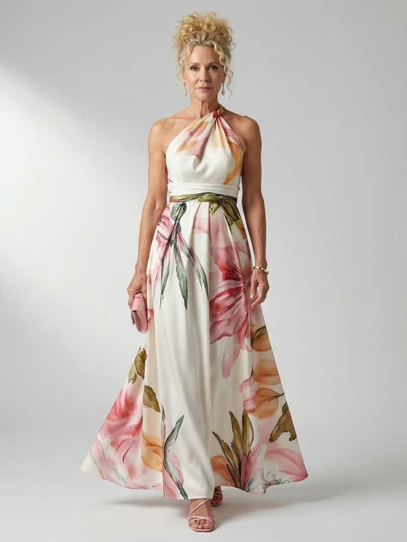 Amanda | Vestido largo floral ligero