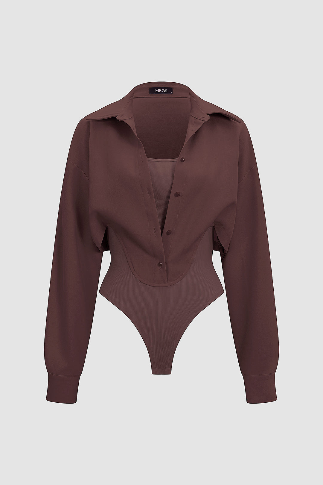 Body de Manga Larga en Patchwork