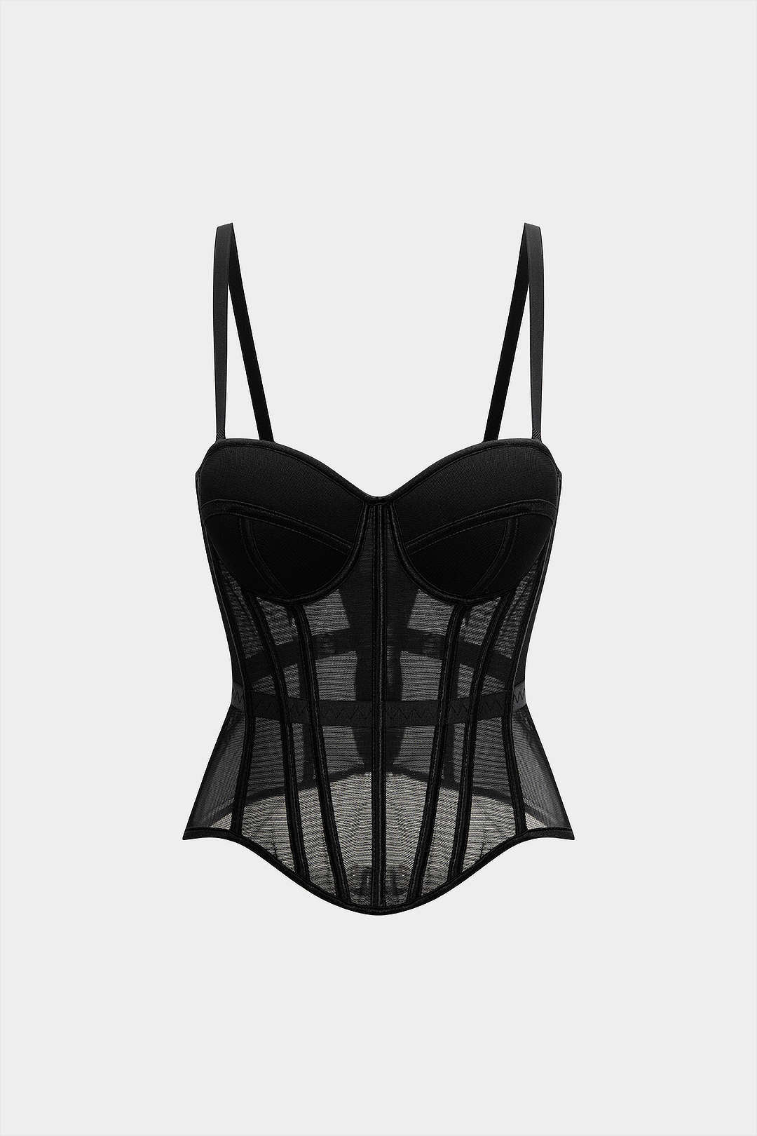 Corsé Bustier de Malla Top Cami