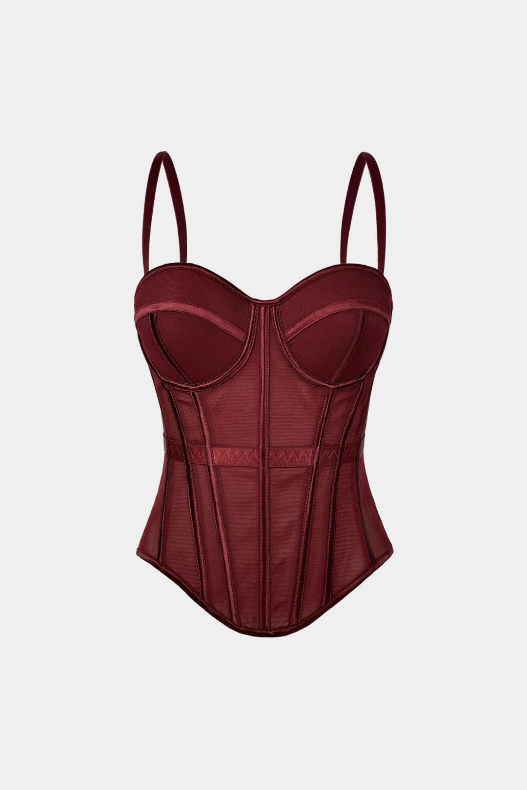 Corsé Bustier de Malla Top Cami