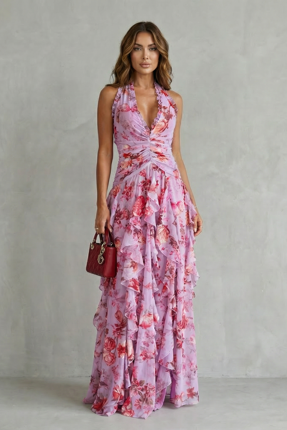 katerin | Vestido largo tipo halter
