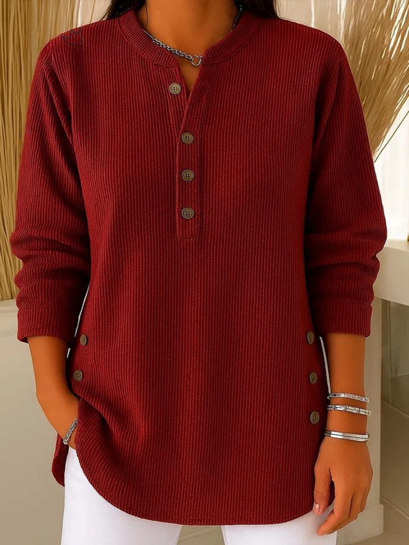 Nives | Túnica Henley con botones