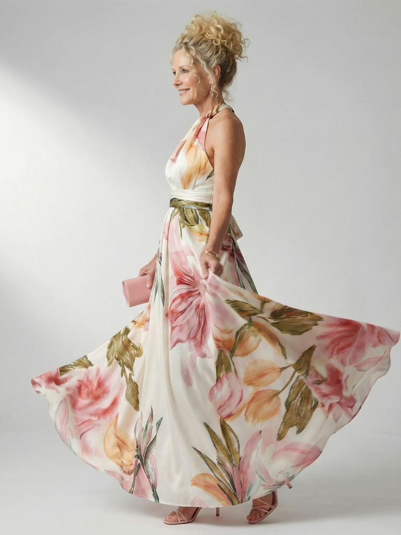 Amanda | Vestido largo floral ligero