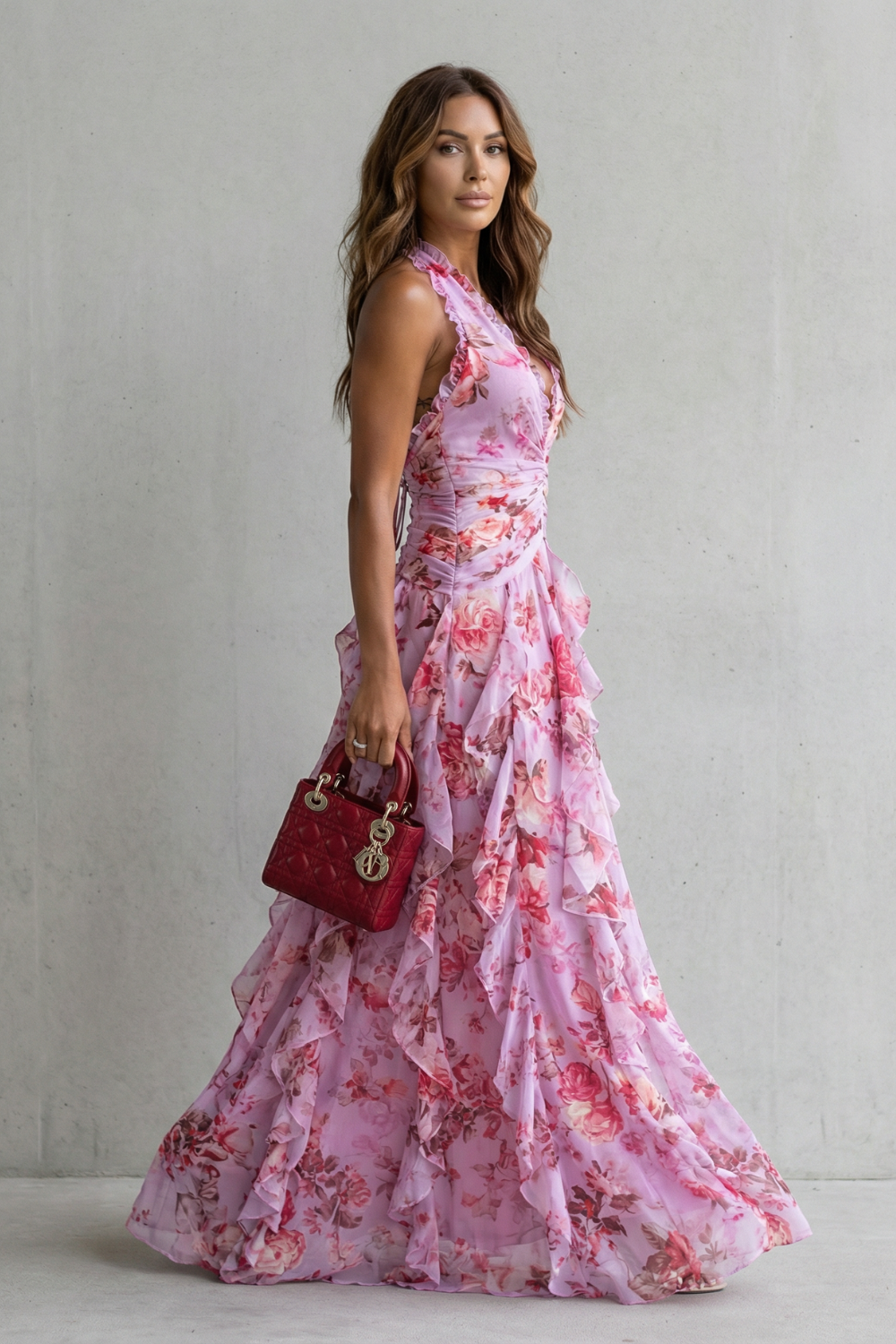 katerin | Vestido largo tipo halter