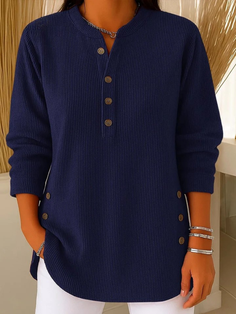 Nives | Túnica Henley con botones