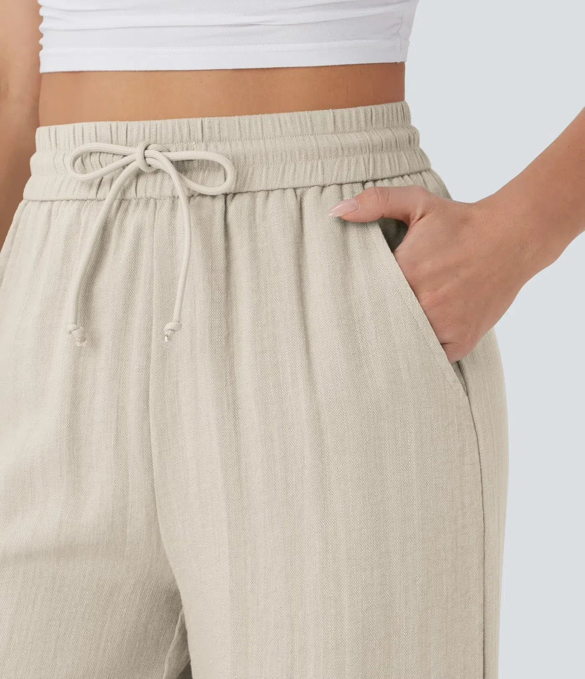 Sarah – Pantalones de pernera ancha y estilo desenfadado