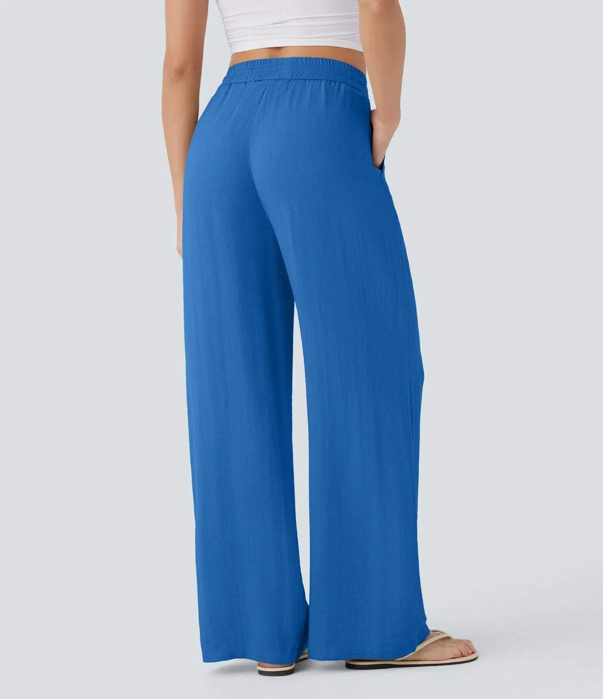 Sarah – Pantalones de pernera ancha y estilo desenfadado