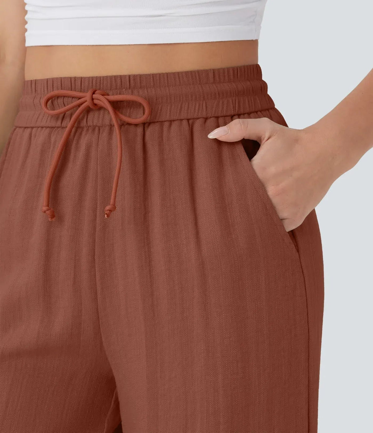 Sarah – Pantalones de pernera ancha y estilo desenfadado