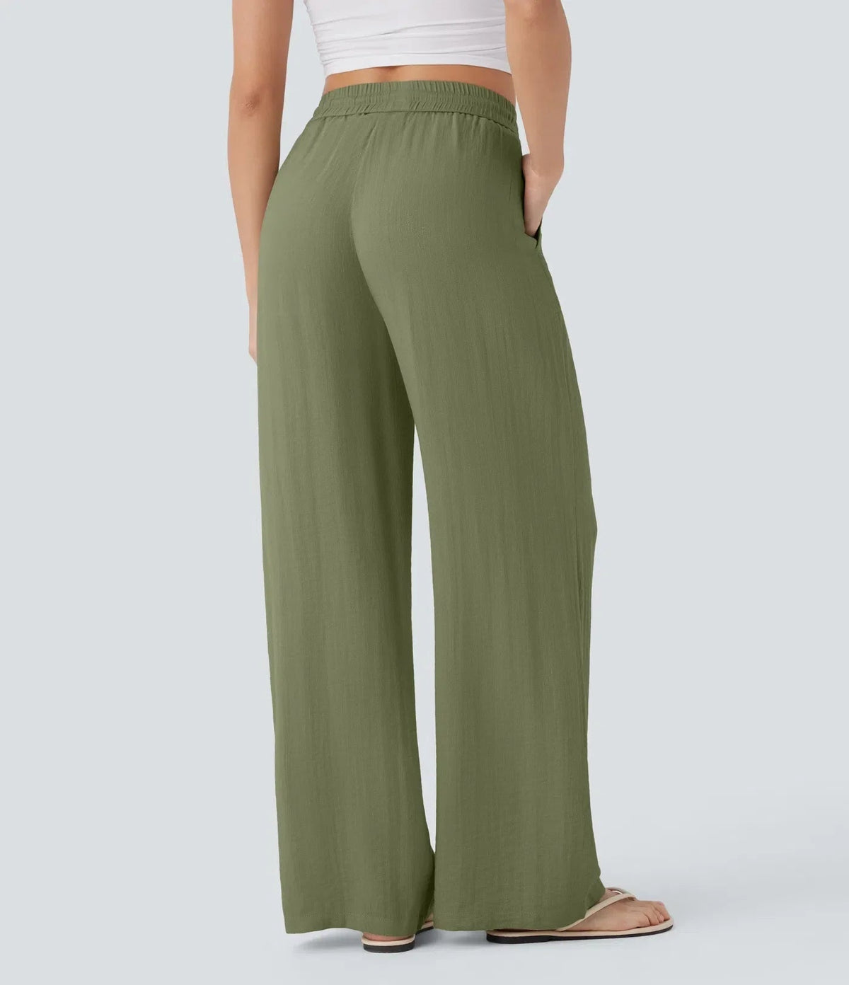 Sarah – Pantalones de pernera ancha y estilo desenfadado