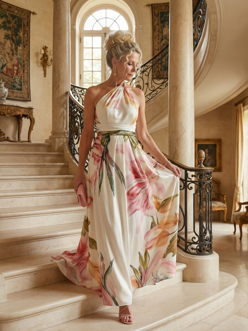 Amanda | Vestido largo floral ligero