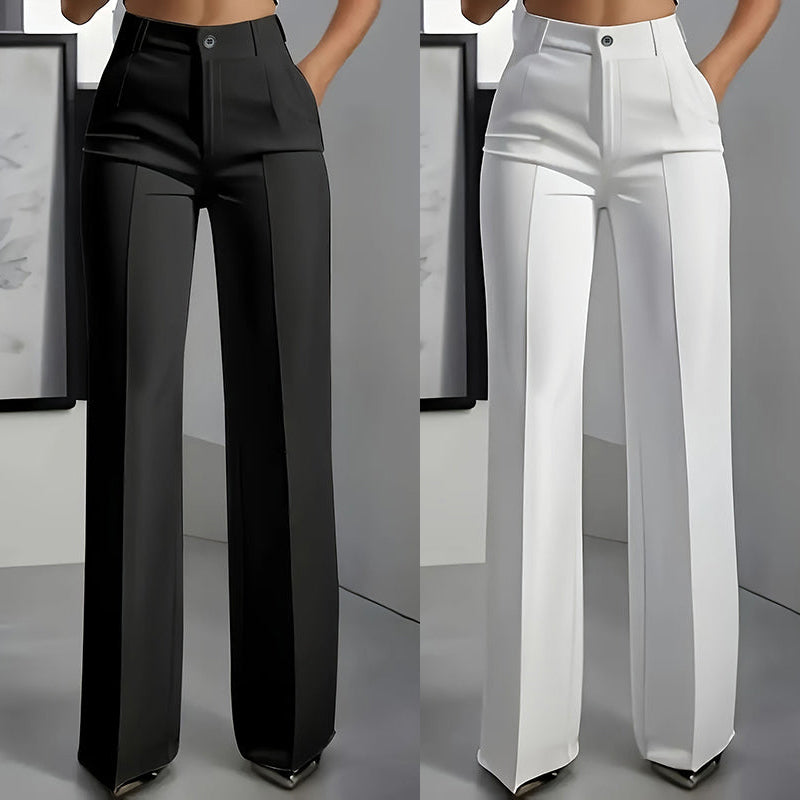 Yakelin  | Pantalones de traje de tiro alto para mujer