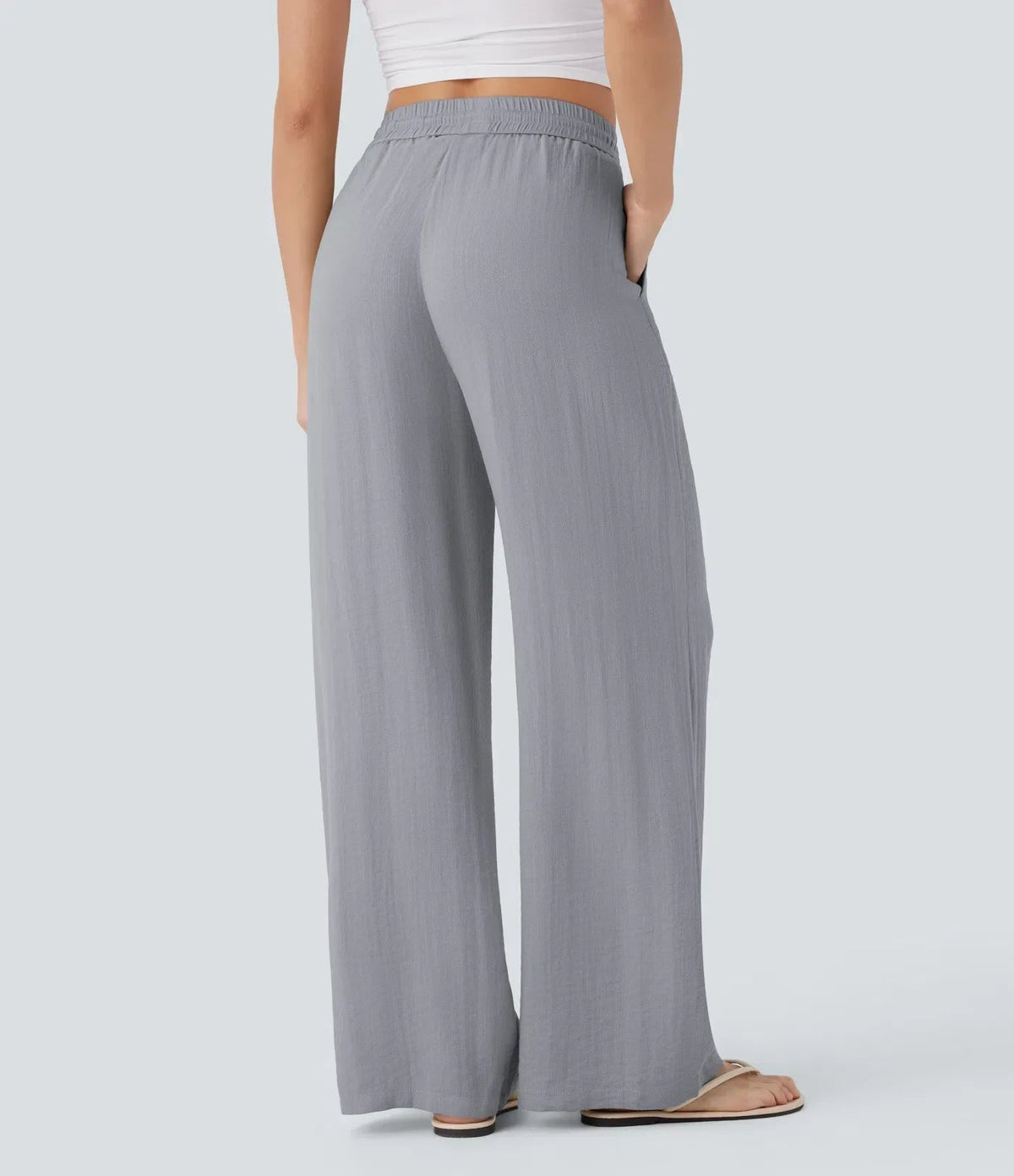 Sarah – Pantalones de pernera ancha y estilo desenfadado