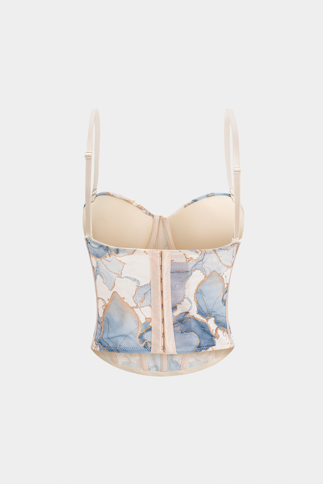 Top Cami Corsé con Estampado Floral