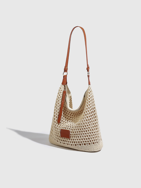 Bolso de Paja Tejido para Mujer, Bolso de Playa, Bandolera MDA0430H3T