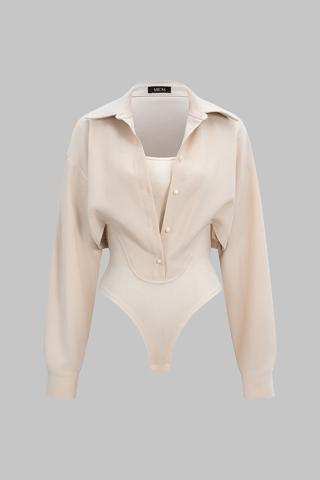 Body de Manga Larga en Patchwork