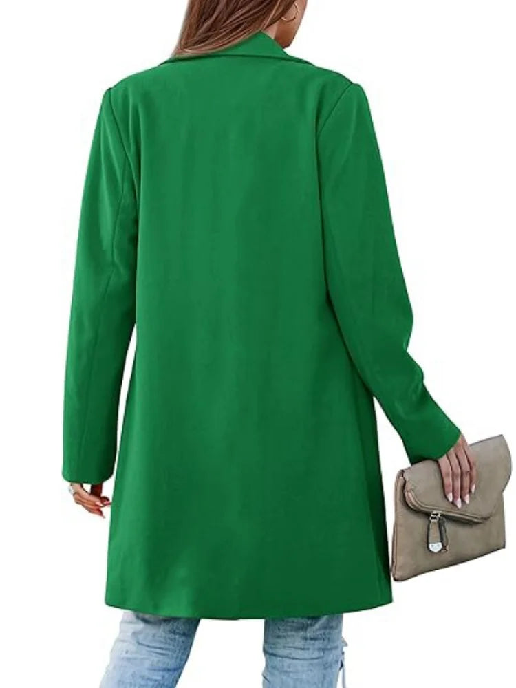 Gabardina de Otoño para Mujer – Diseño con Solapa Elegante para Salidas Chic