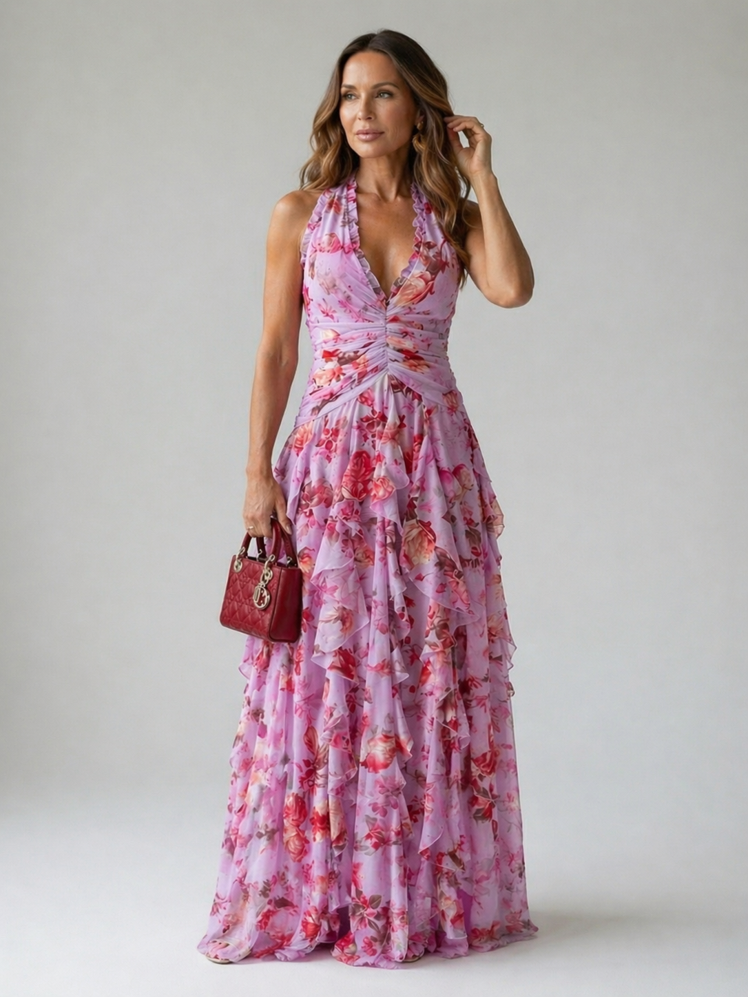katerin | Vestido largo tipo halter