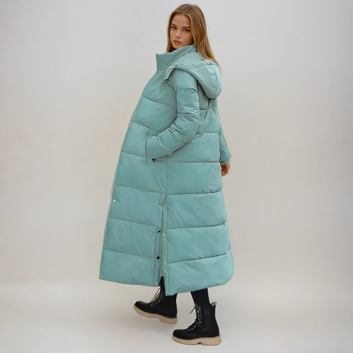 Plumífero Largo y Elegante para Mujer