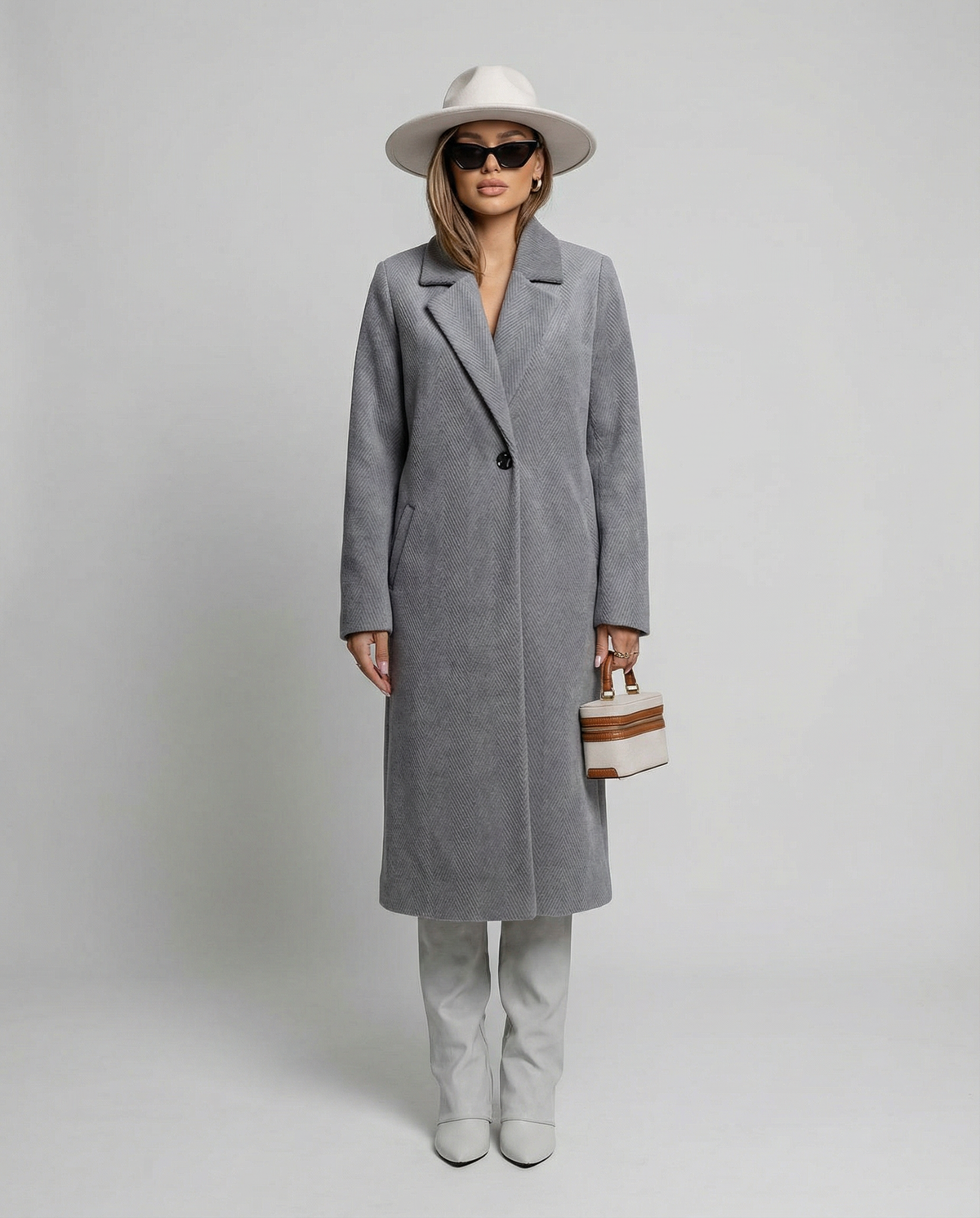 Gabardina de Largo Medio para Trabajo y Uso Casual para Mujer
