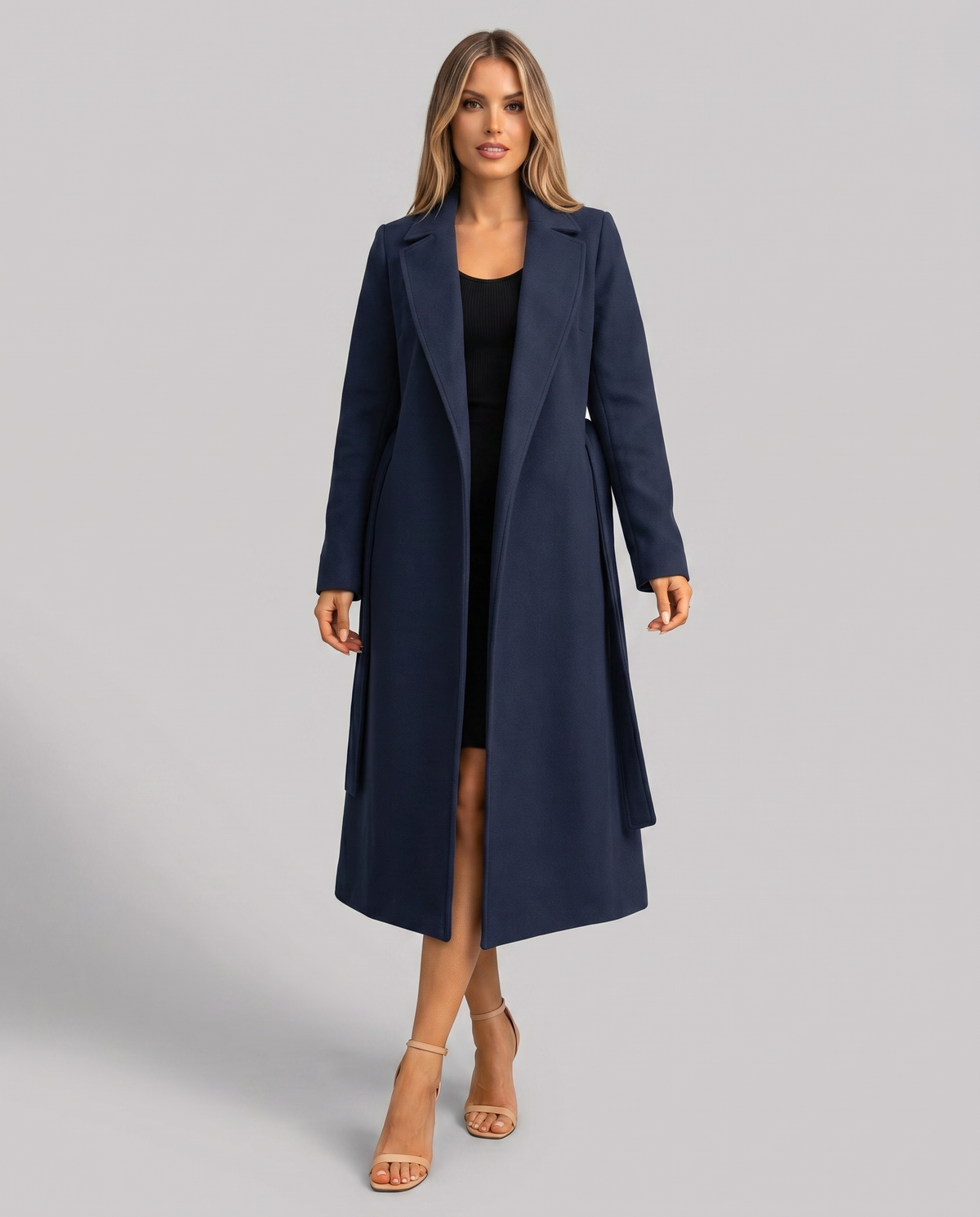 Gabardina Larga Clásica de Invierno para Mujer