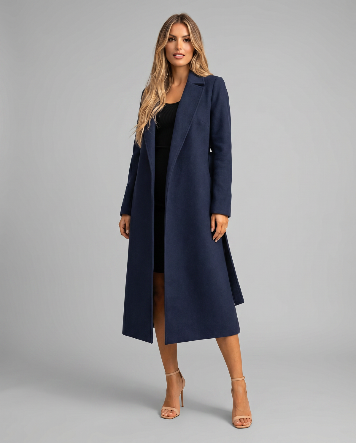 Gabardina Larga Clásica de Invierno para Mujer