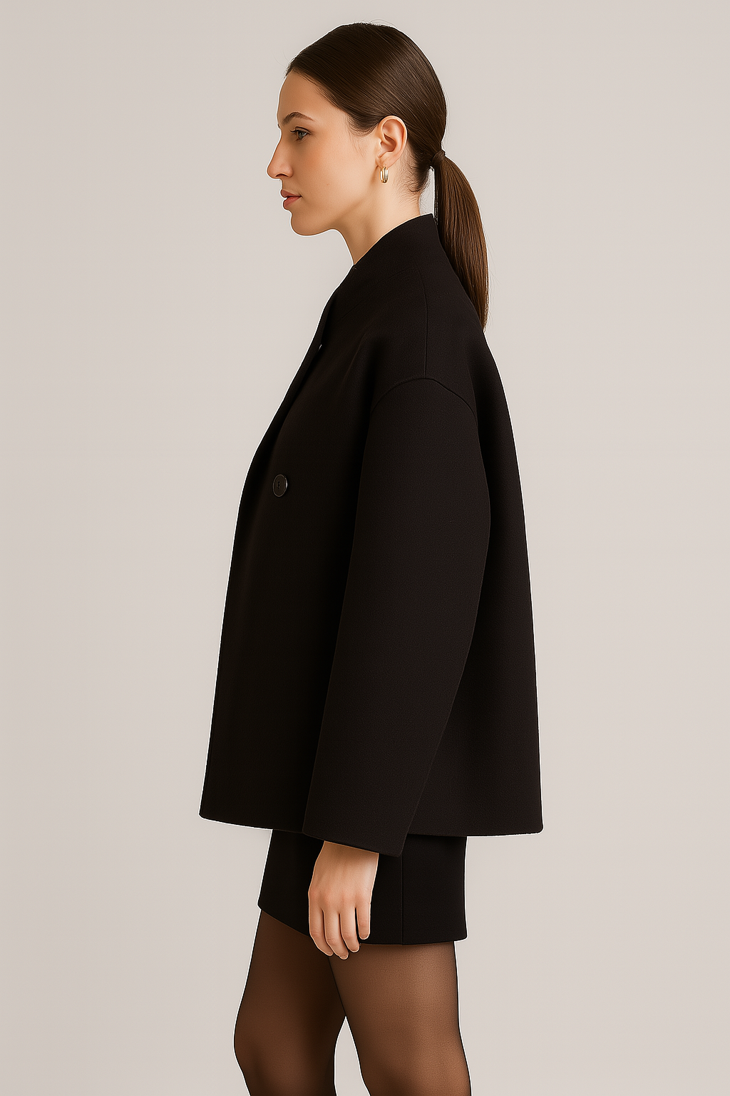 Abrigo Oversized de Doble Botonadura para Mujer