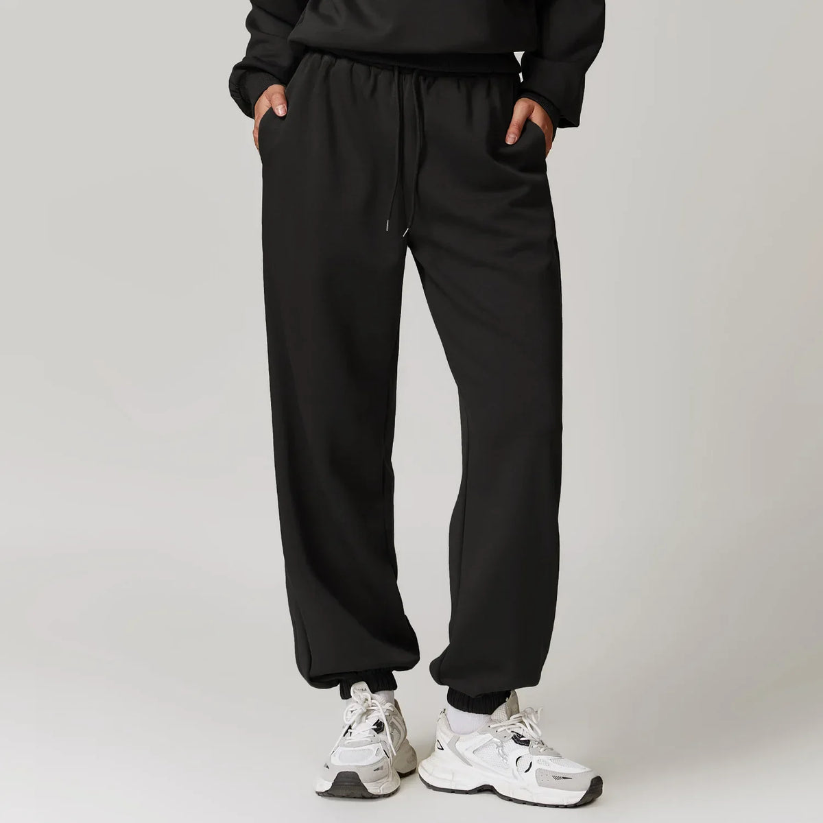 Pantalones de chándal de algodón violetas