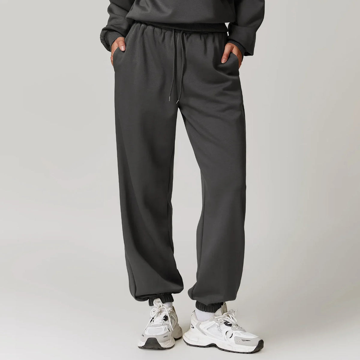 Pantalones de chándal de algodón violetas