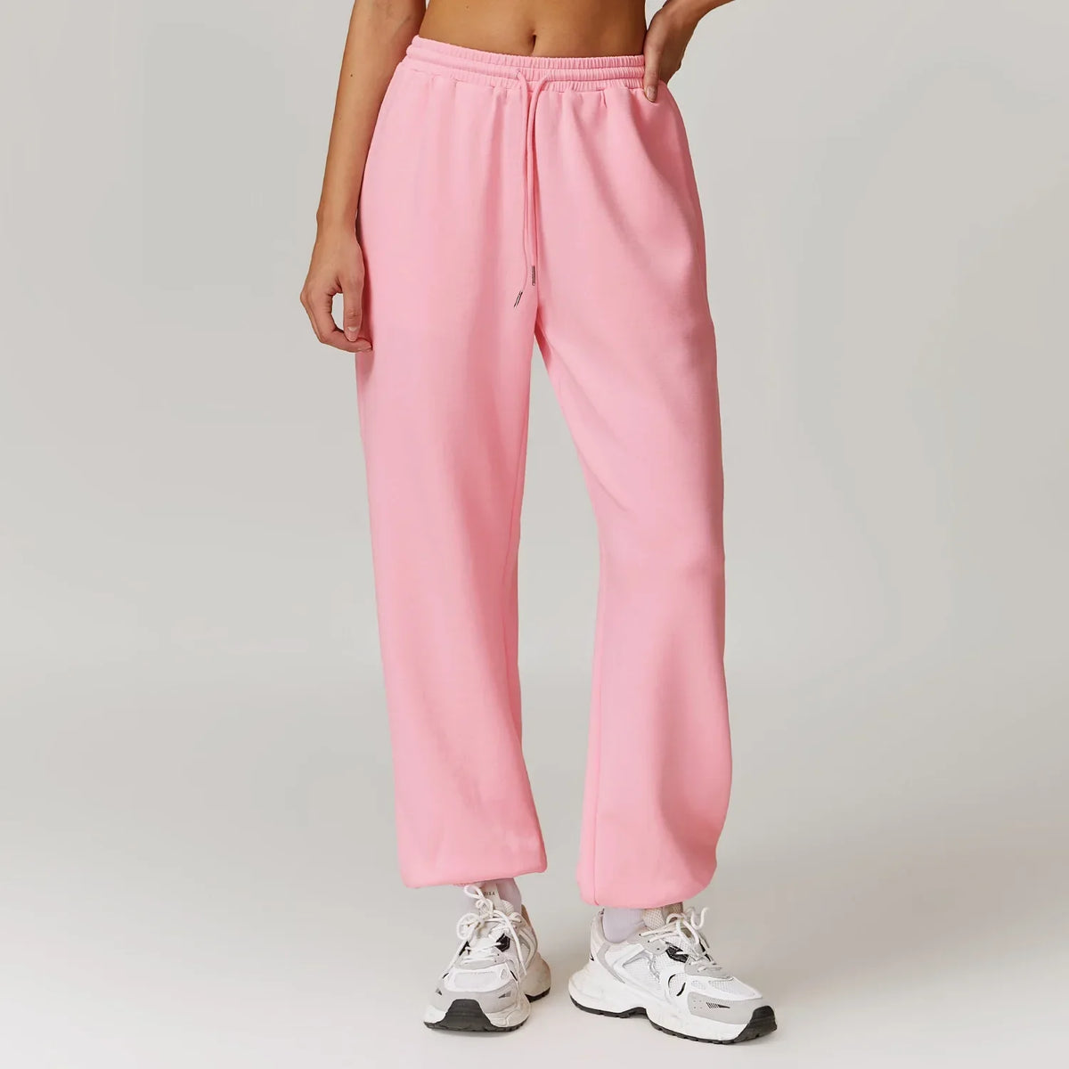Pantalones de chándal de algodón violetas
