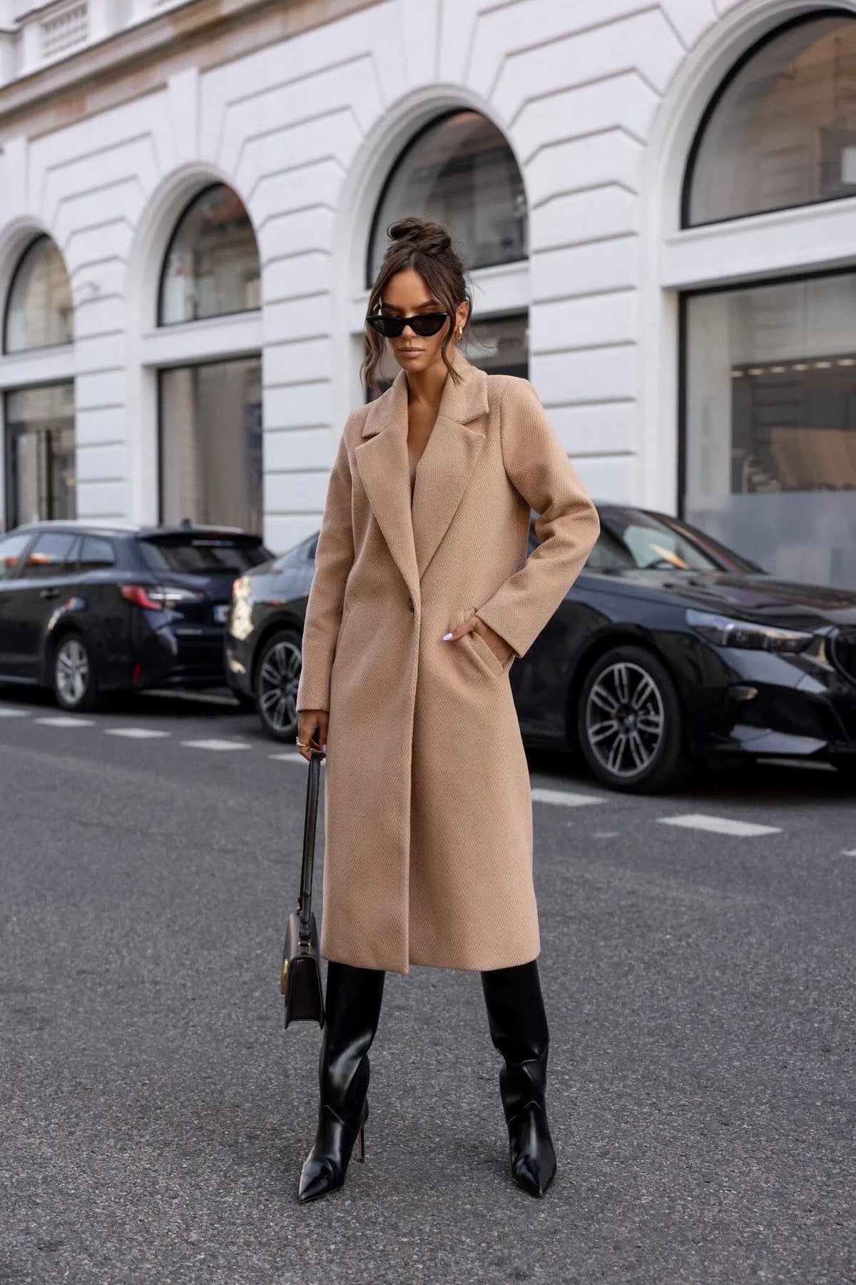 Gabardina de Largo Medio para Trabajo y Uso Casual para Mujer