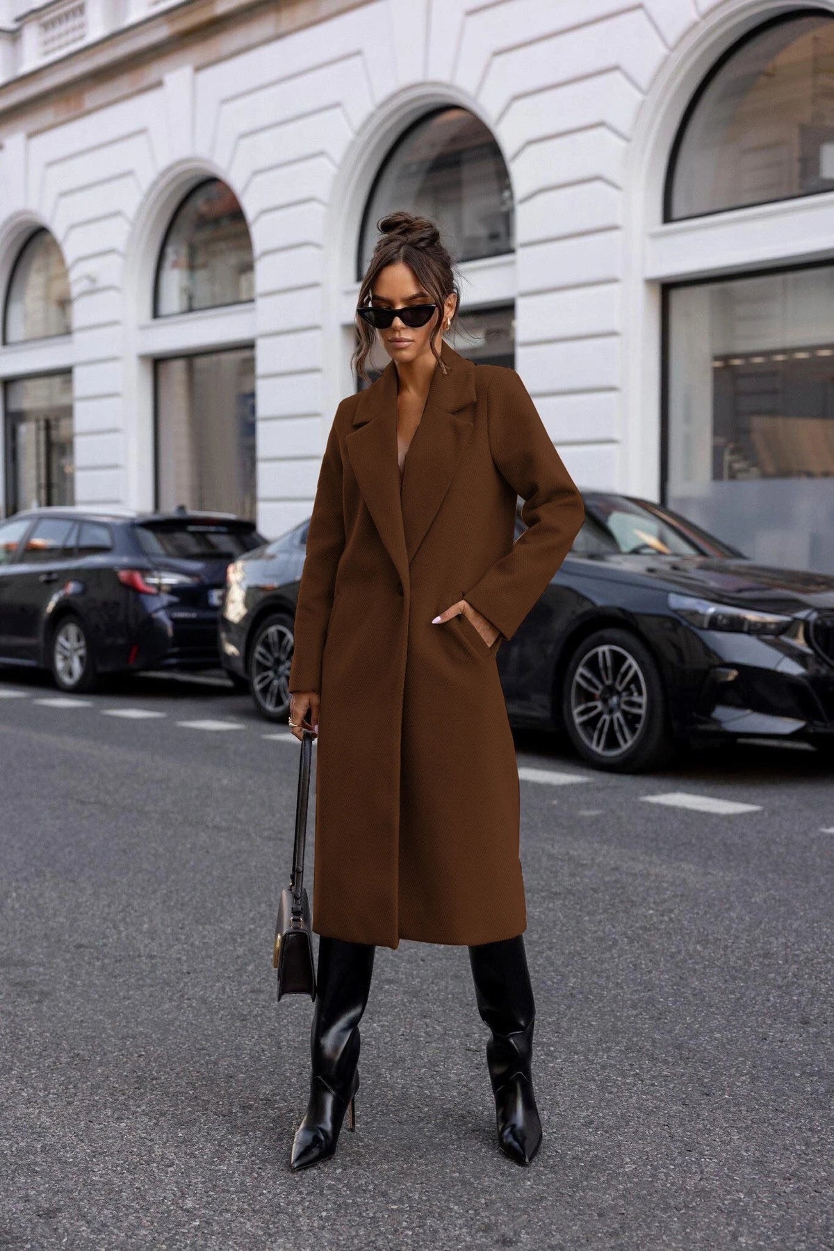 Gabardina de Largo Medio para Trabajo y Uso Casual para Mujer