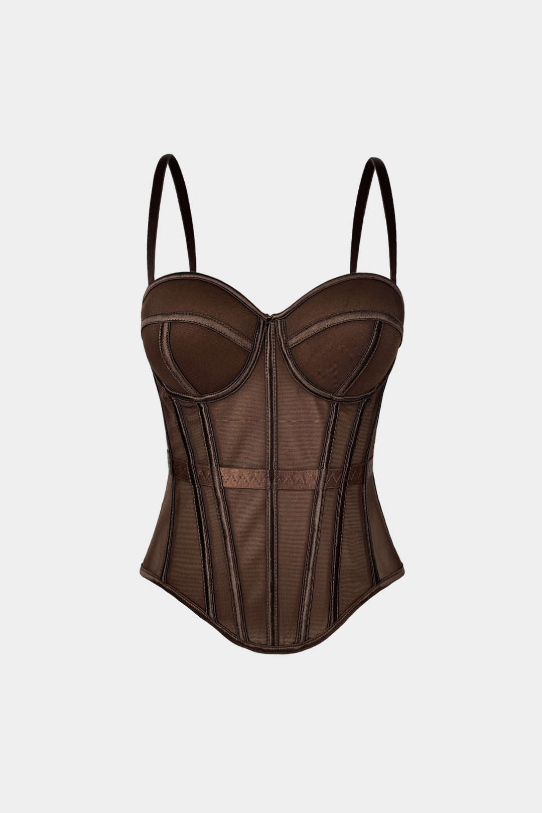 Corsé Bustier de Malla Top Cami