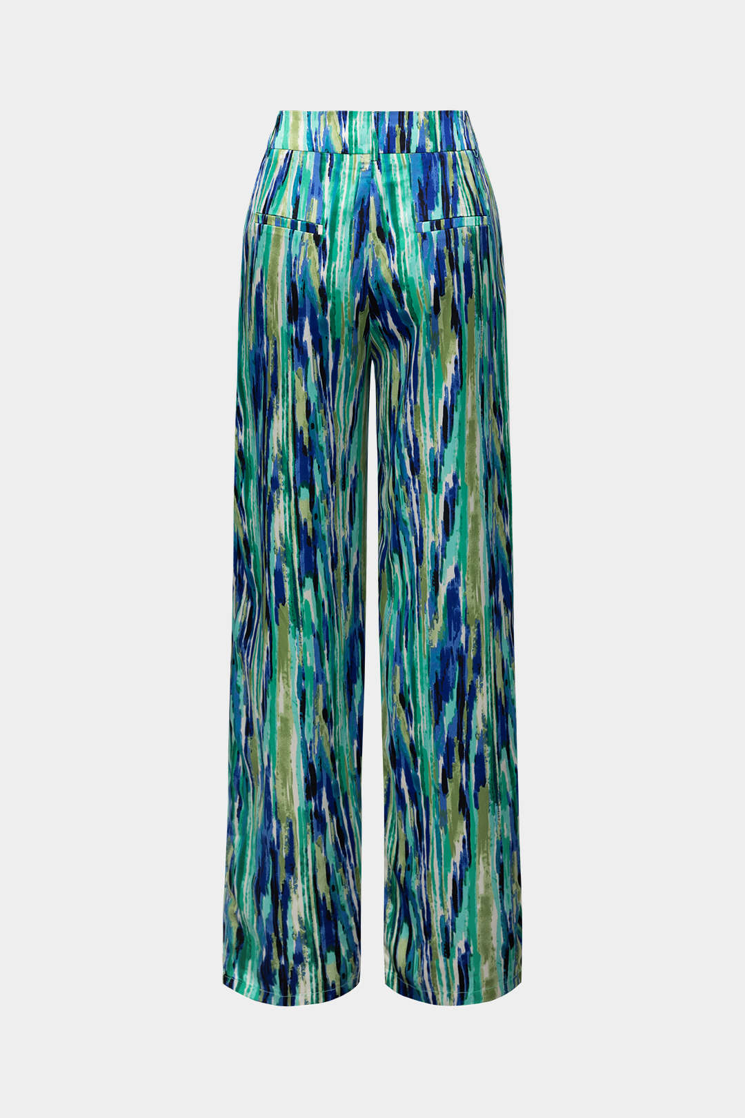 Inna Pantalón Recto con Estampado Marmoleado Elegante