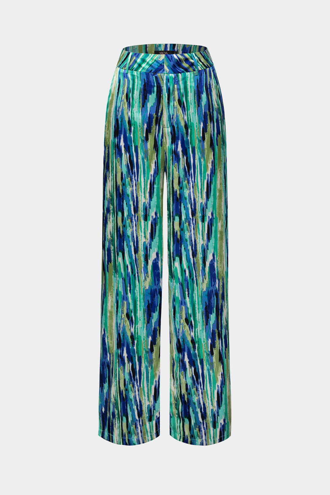 Inna Pantalón Recto con Estampado Marmoleado Elegante