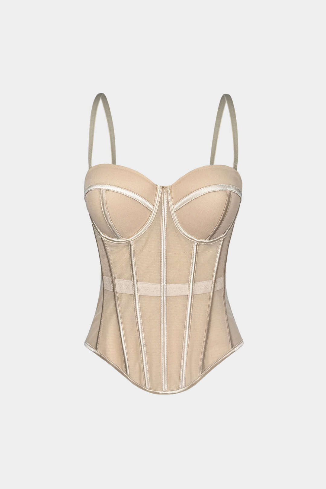 Corsé Bustier de Malla Top Cami