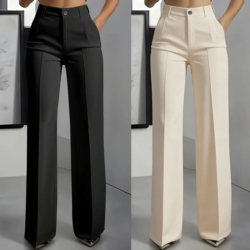 Yakelin  | Pantalones de traje de tiro alto para mujer