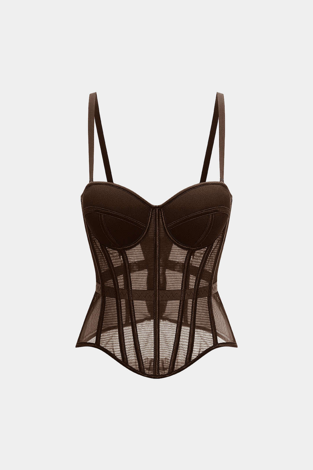Corsé Bustier de Malla Top Cami