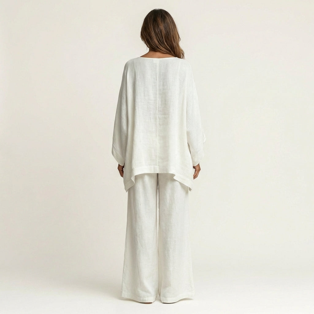Majolie | Conjunto bohemio de mezcla de lino