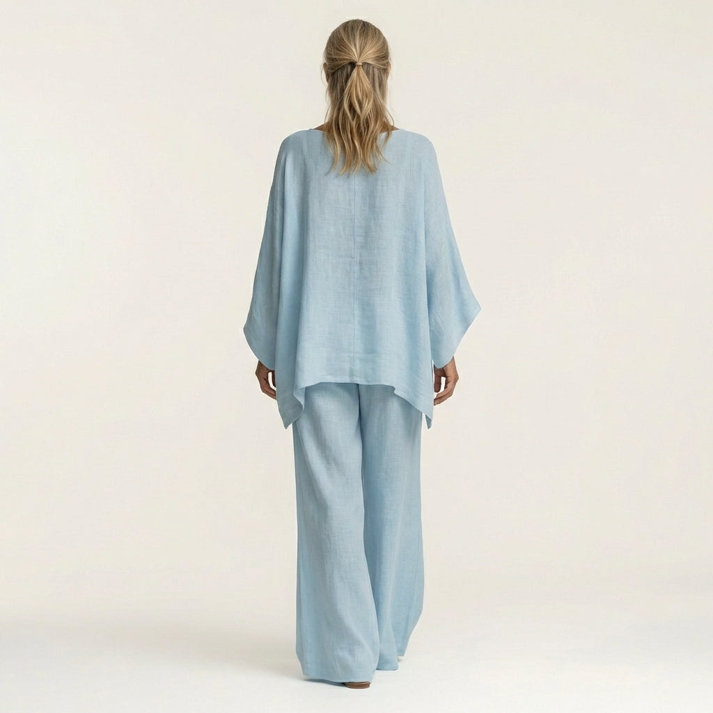 Majolie | Conjunto bohemio de mezcla de lino