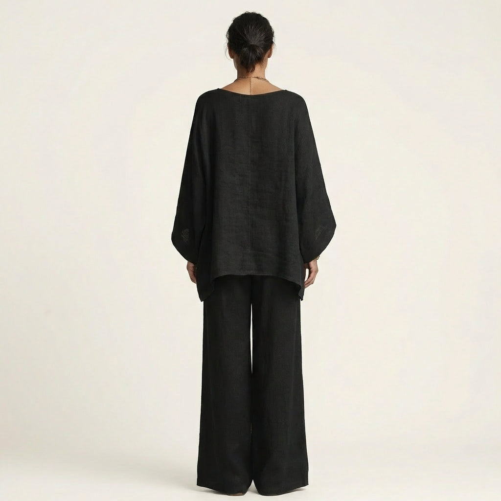 Majolie | Conjunto bohemio de mezcla de lino
