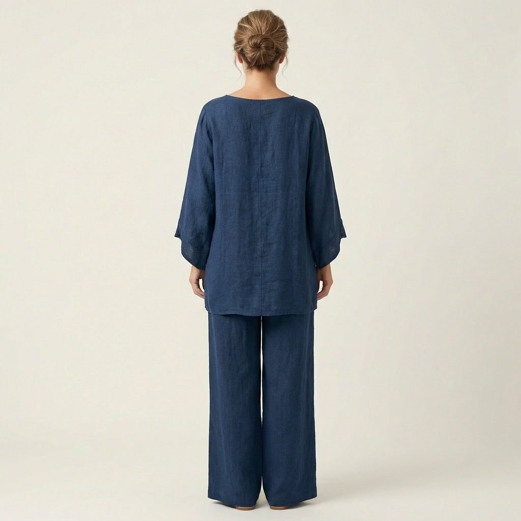 Majolie | Conjunto bohemio de mezcla de lino